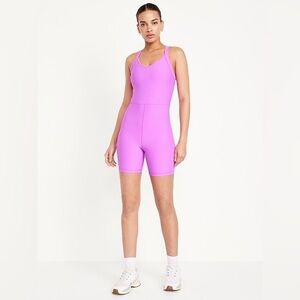 Old Navy Powersoft Fuschia Purple Activewear Bodysuit